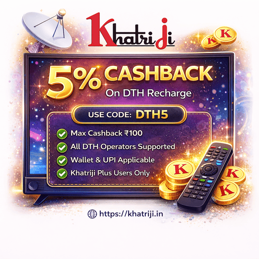DTH Recharge & Get 5% Cashback